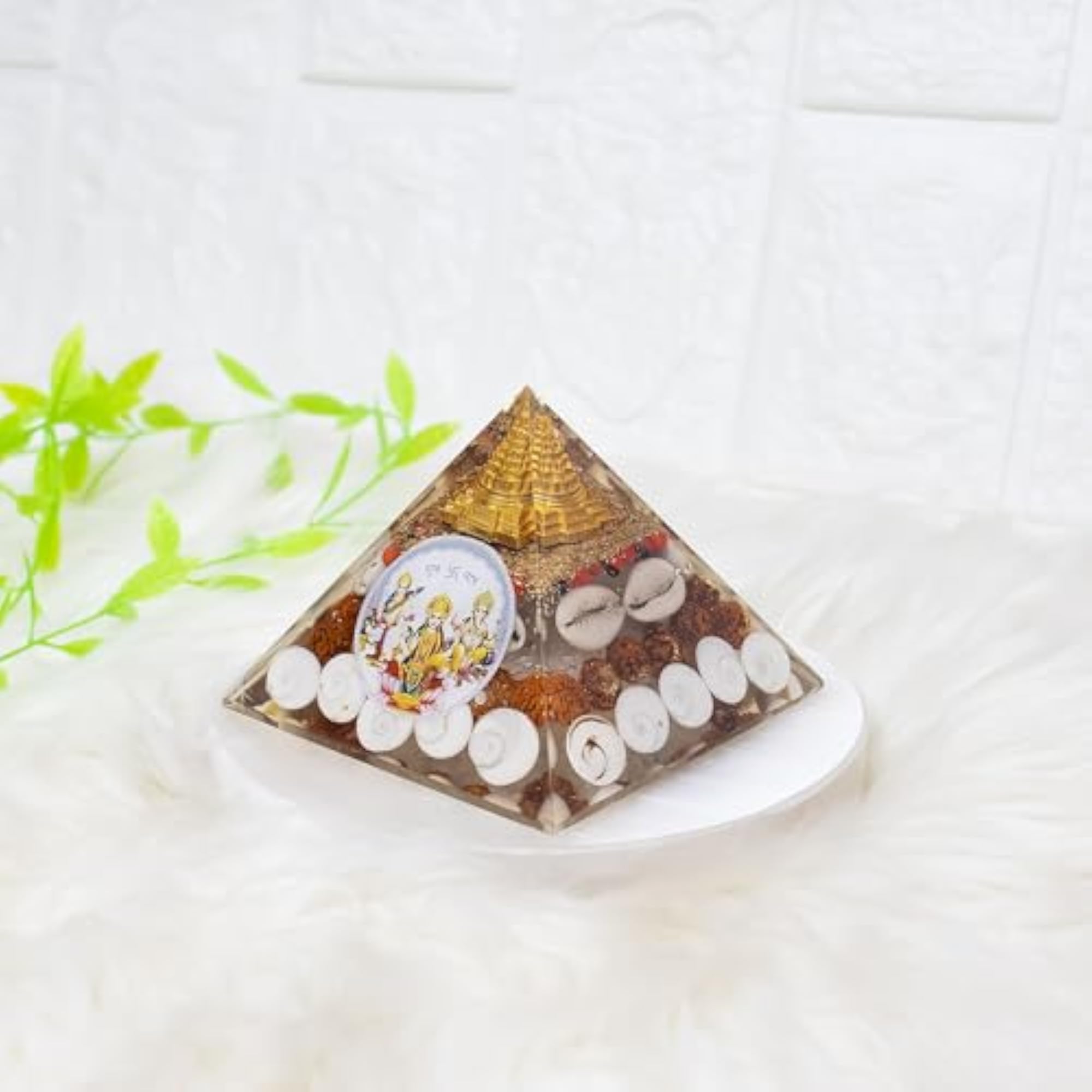 Shri Laxmi Ganesha & Saraswati Wealth Pyramid